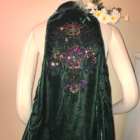 Free People Velvet Sequined Swing Dress - Picture 3 of 6